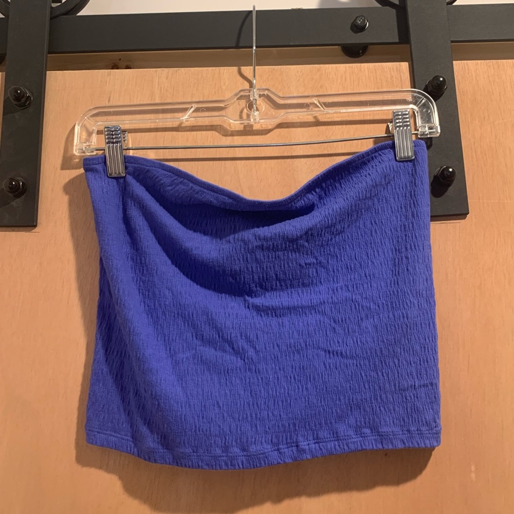 Blue tube top
